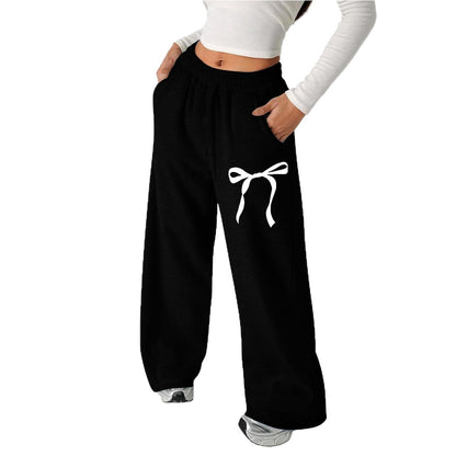 Damen Freizeithose Schleifenmuster Bequem