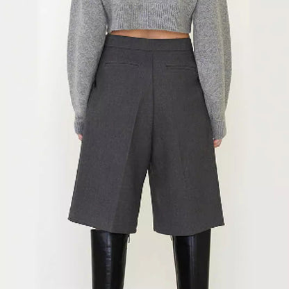 Damen Culotte Weit Elegant