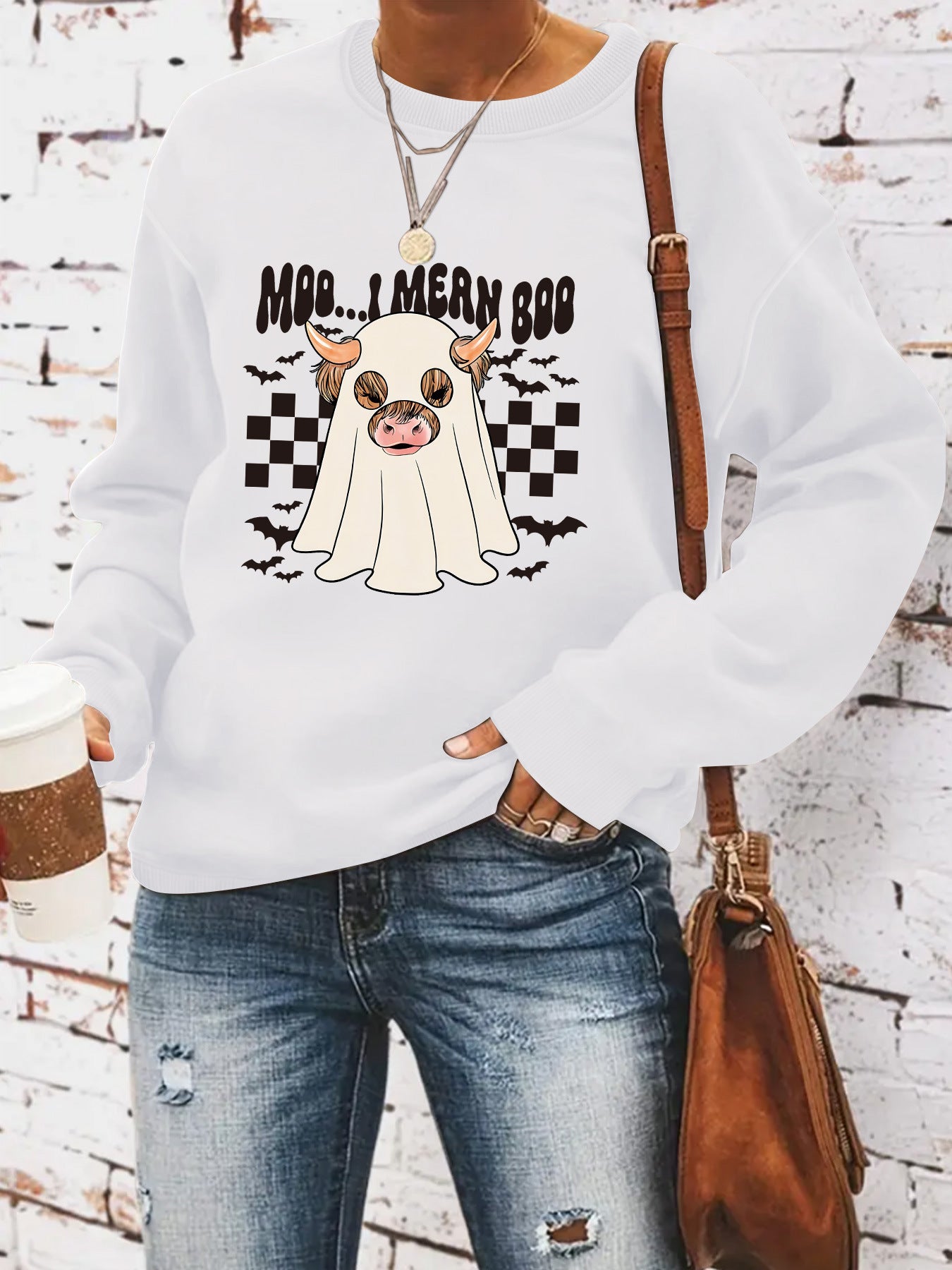 Damen Sweatshirt Halloween-Design Eveloria