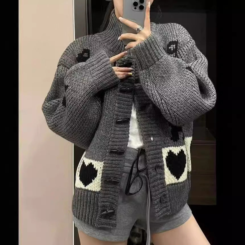 Damen Strickjacke Tiermuster Eveloria