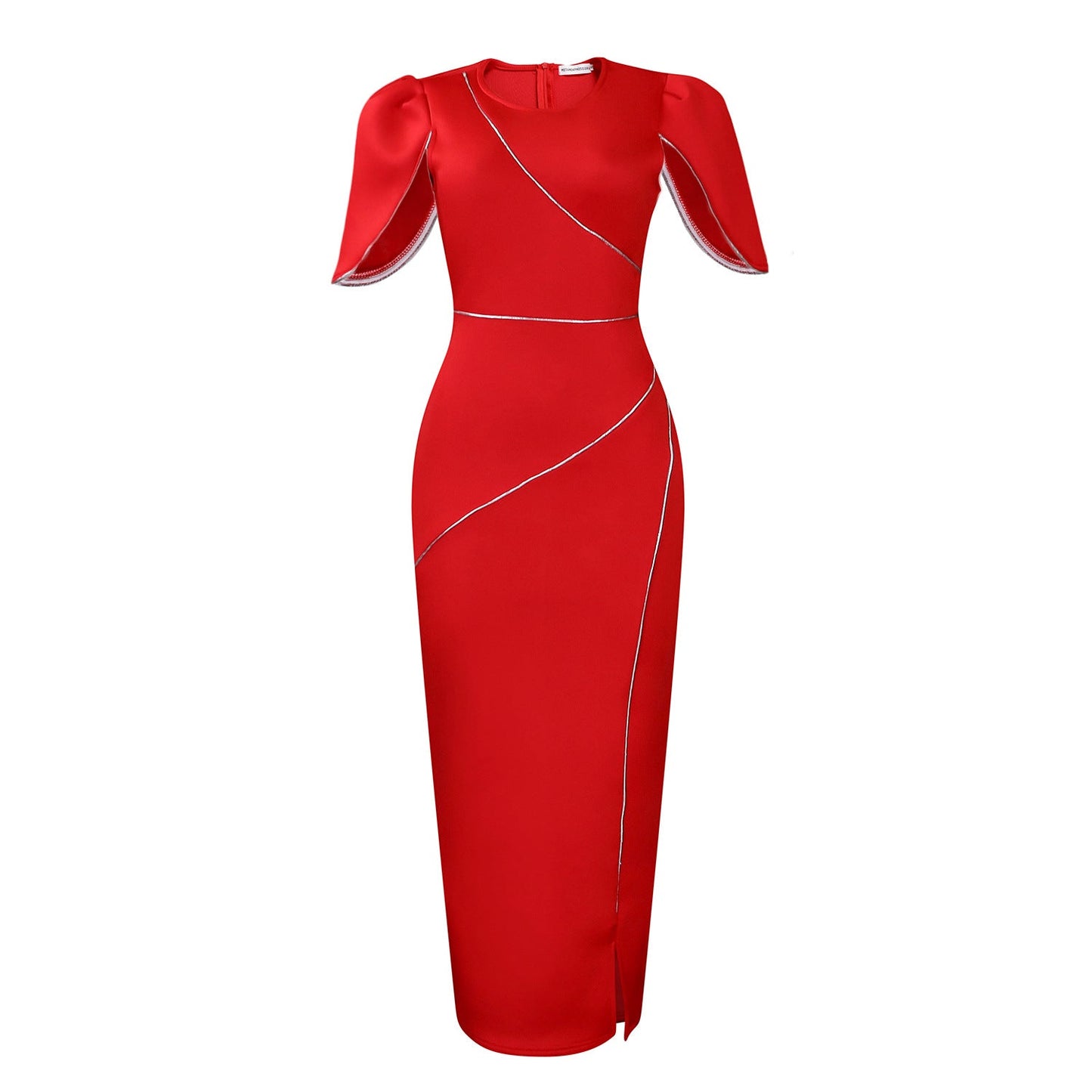 Damen Maxikleid Elegant Schnitt Modisch Eveloria