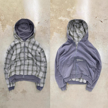 Damen Kapuzenjacke Streifen Doppelmaterial Eveloria