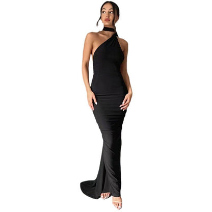 Damen Wickelkleid Asymmetrischer Saum Figurbetont Eveloria
