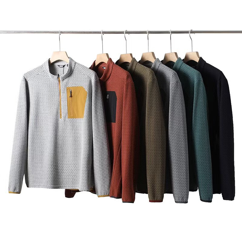 Damen Pullover Hochkragen Reißverschluss - Eveloria