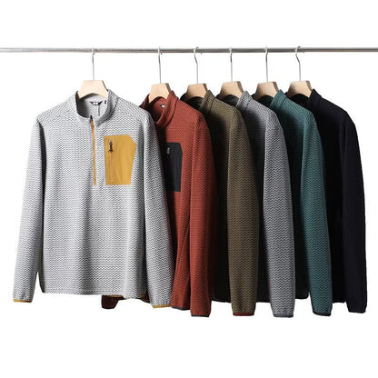 Damen Pullover Hochkragen Reißverschluss - Eveloria