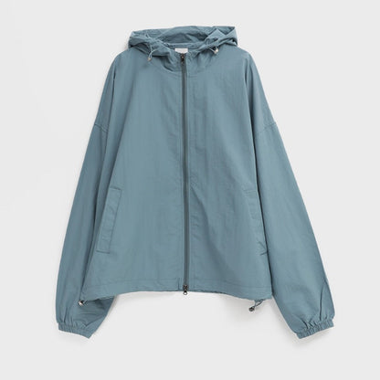 Damen Übergangsjacke Eveloria Hochkragen Verstellbarer Kordelzug