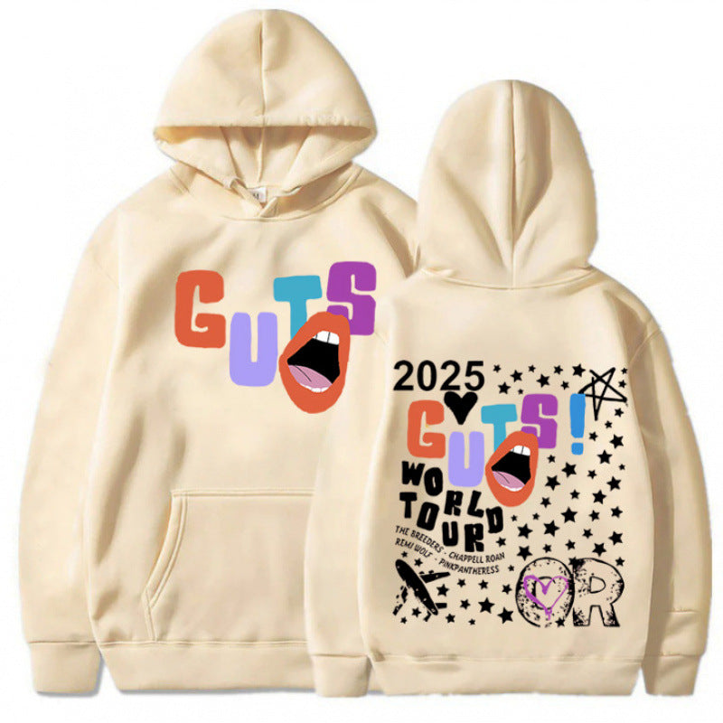 Damen Kapuzenpullover mit Grafikdruck und Tour-Print Eveloria - Eveloria