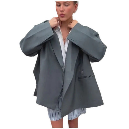 Damen Oversized Blazer Eveloria Großgeschnitten