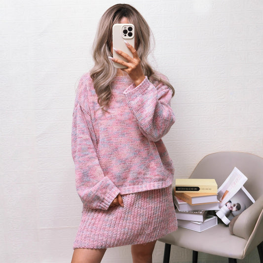 Damen Strickpullover Lässig Weiter Kragen Eveloria - Eveloria