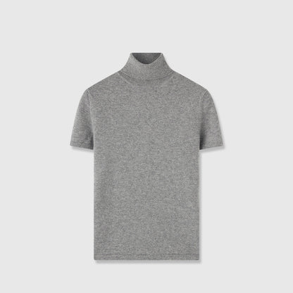 Damen T-Shirt Stehkragen Bequem Eveloria