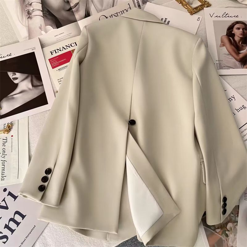 Damen Blazer Eleganter Schnitt Baumwolle Eveloria