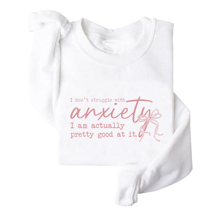 Damen Sweatshirt Motiviertes Design Grau Eveloria