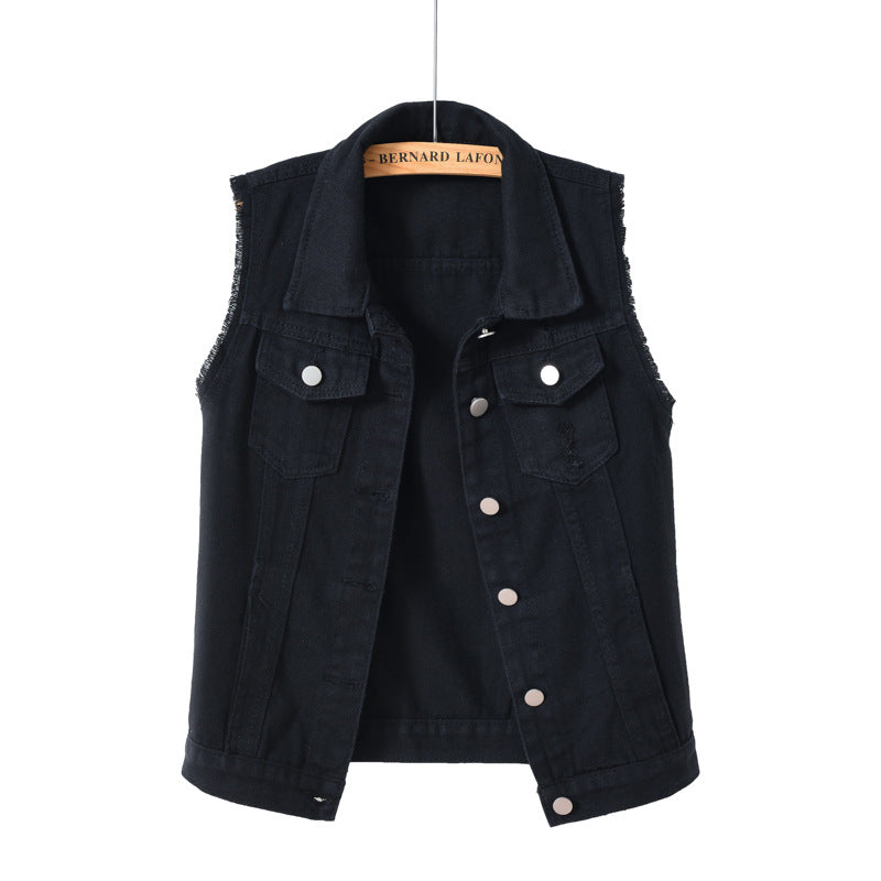 Damen Jeansweste mit Taschen und stylischem Design Eveloria