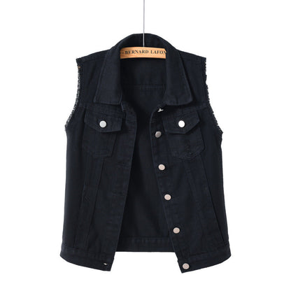 Damen Jeansweste mit Taschen und stylischem Design Eveloria