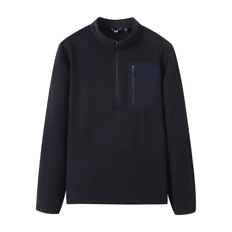 Damen Pullover Hochkragen Reißverschluss