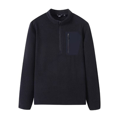 Damen Pullover Hochkragen Reißverschluss
