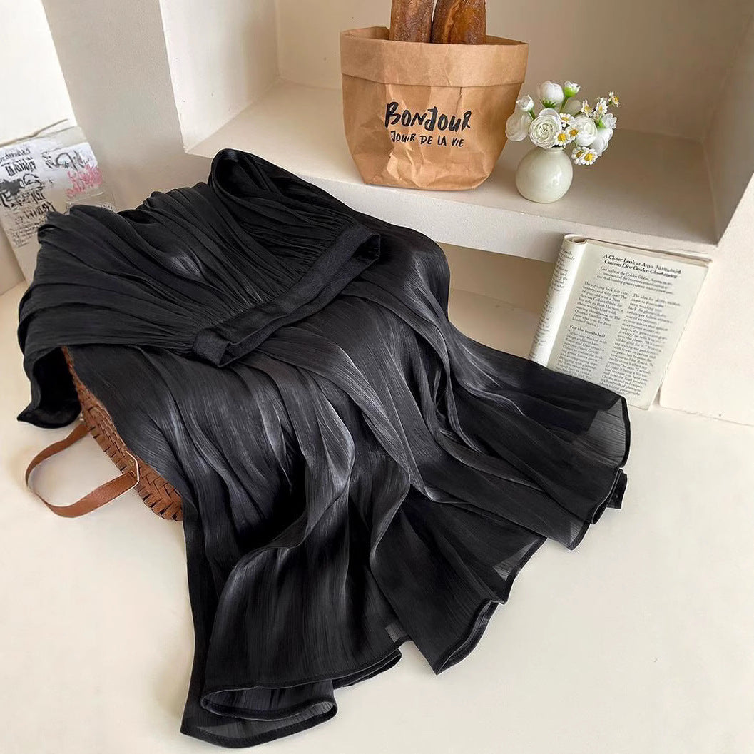 Damen Maxikleid Plissiert Eveloria