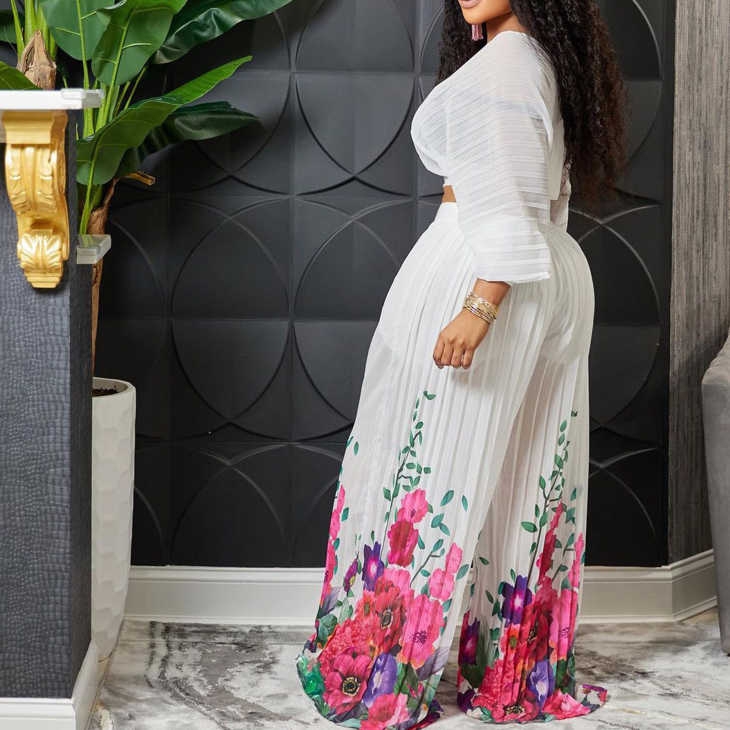Damen Jumpsuit Florales Design Eveloria