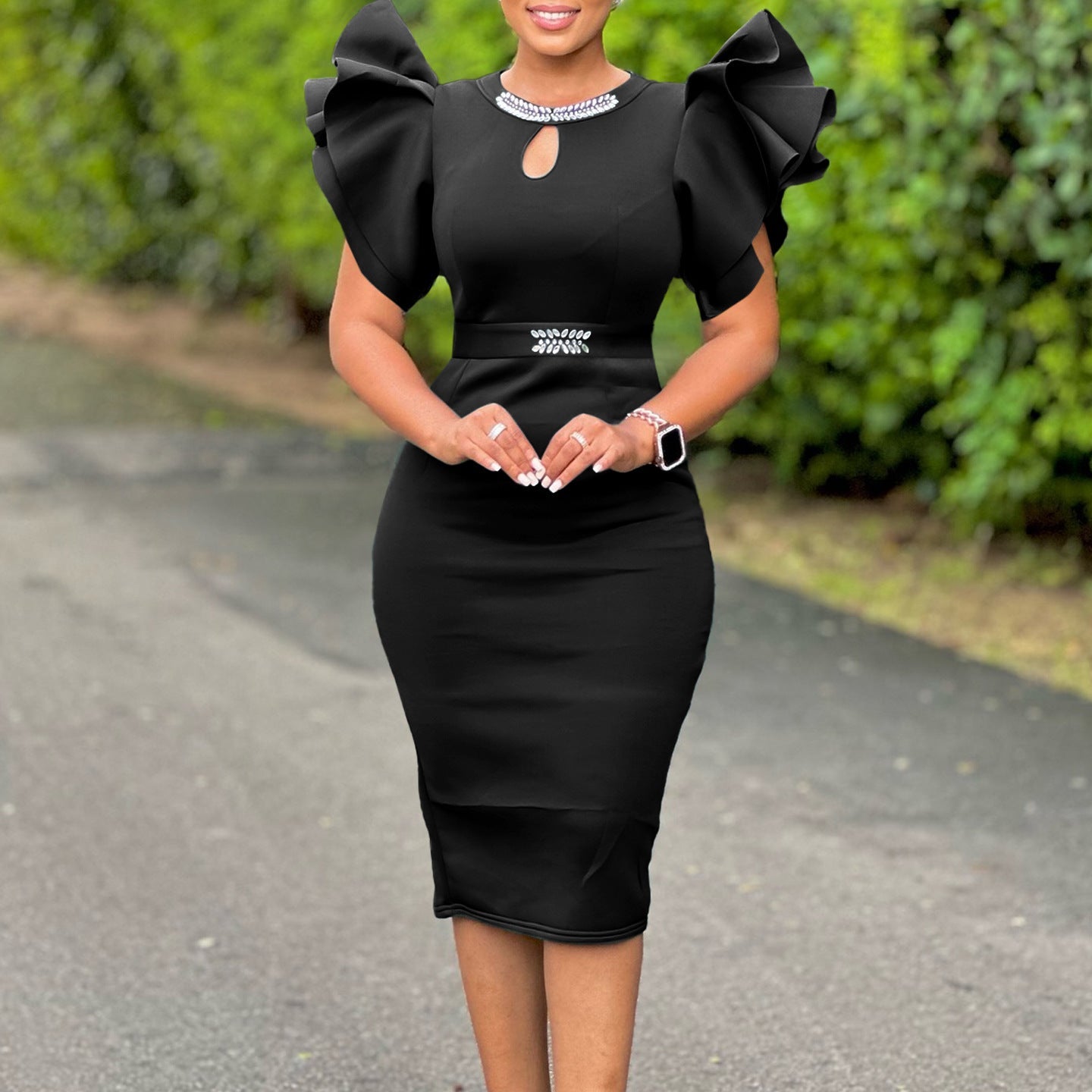 Damen Cocktailkleid Eveloria Elegant