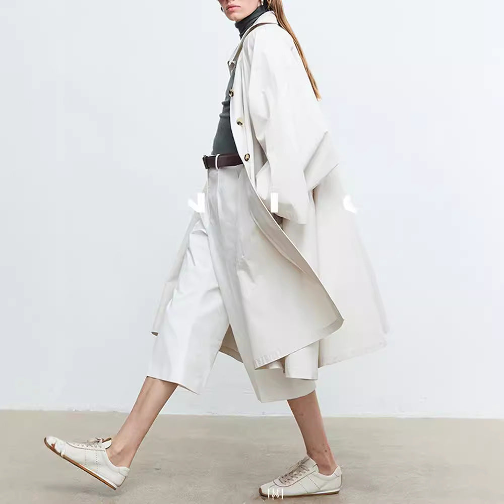 Damen Trenchcoat Lässig Übergroße Ärmel Eveloria