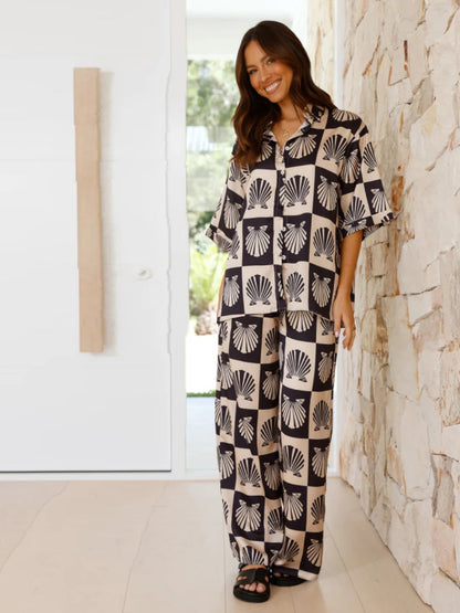 Wendelin Damen Zweiseteiliges Co-Ord Set Bedruckt