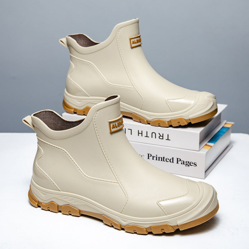 Herren Gummistiefel Rutschfest Flexibler Einstieg