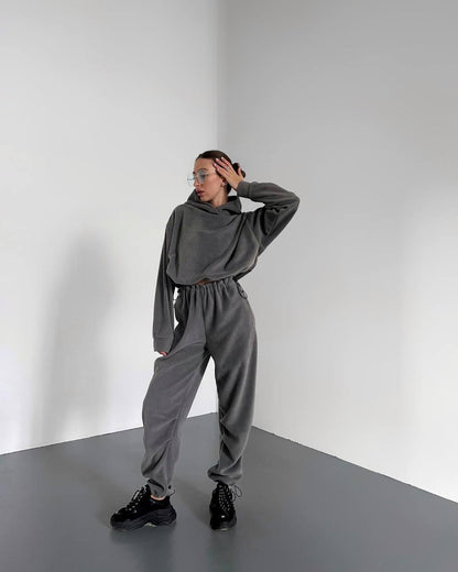 Damen Sweatsuit Kuschelig Eveloria