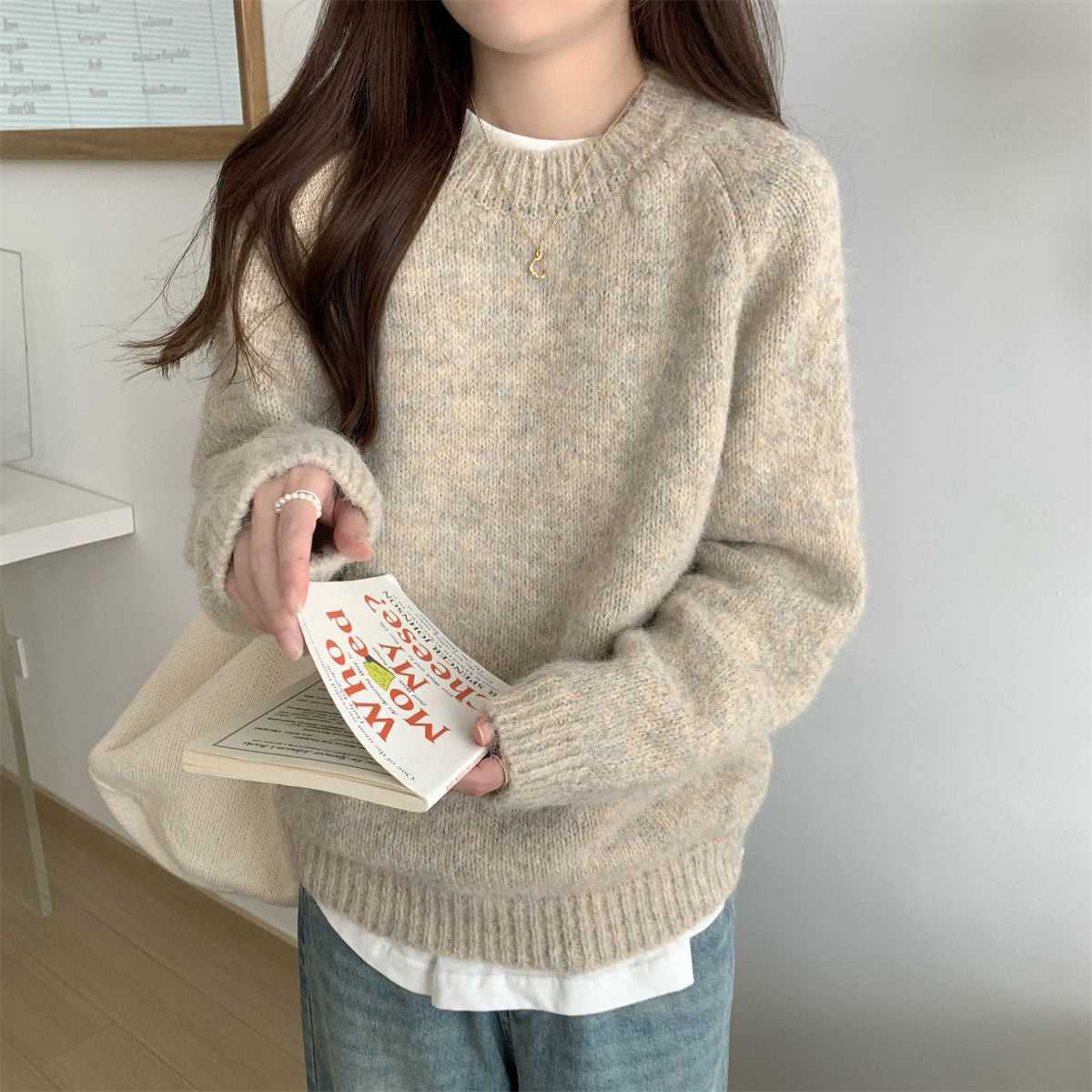 Damen Oversized Pullover Eveloria Weich