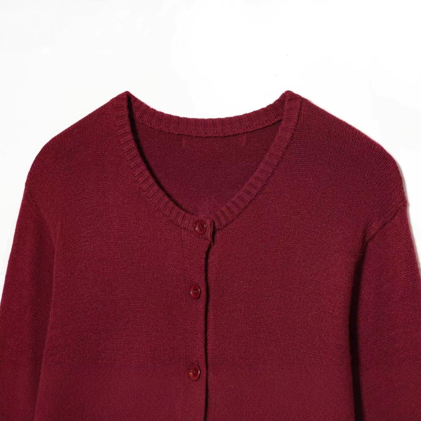 Damen Klassische Strickjacke Knopfverschluss Eveloria