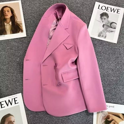 Damen Doppelreiher Blazer Tailliert Eveloria