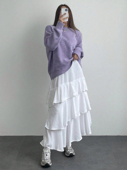 Damen Pullover Weiches Material Elegant Eveloria