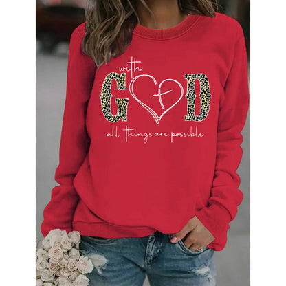 Damen Sweatshirt Kreatives Modedesign Motivierend Grau