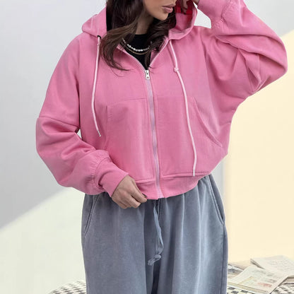 Damen Hoodie Lässig Weite Ärmel Eveloria
