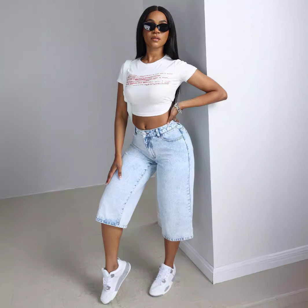Damen Culotte Jeans Eveloria Komfort