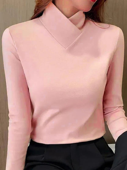Eveloria Damen Rollkragenpullover Elegantes Design Hocher Kragen