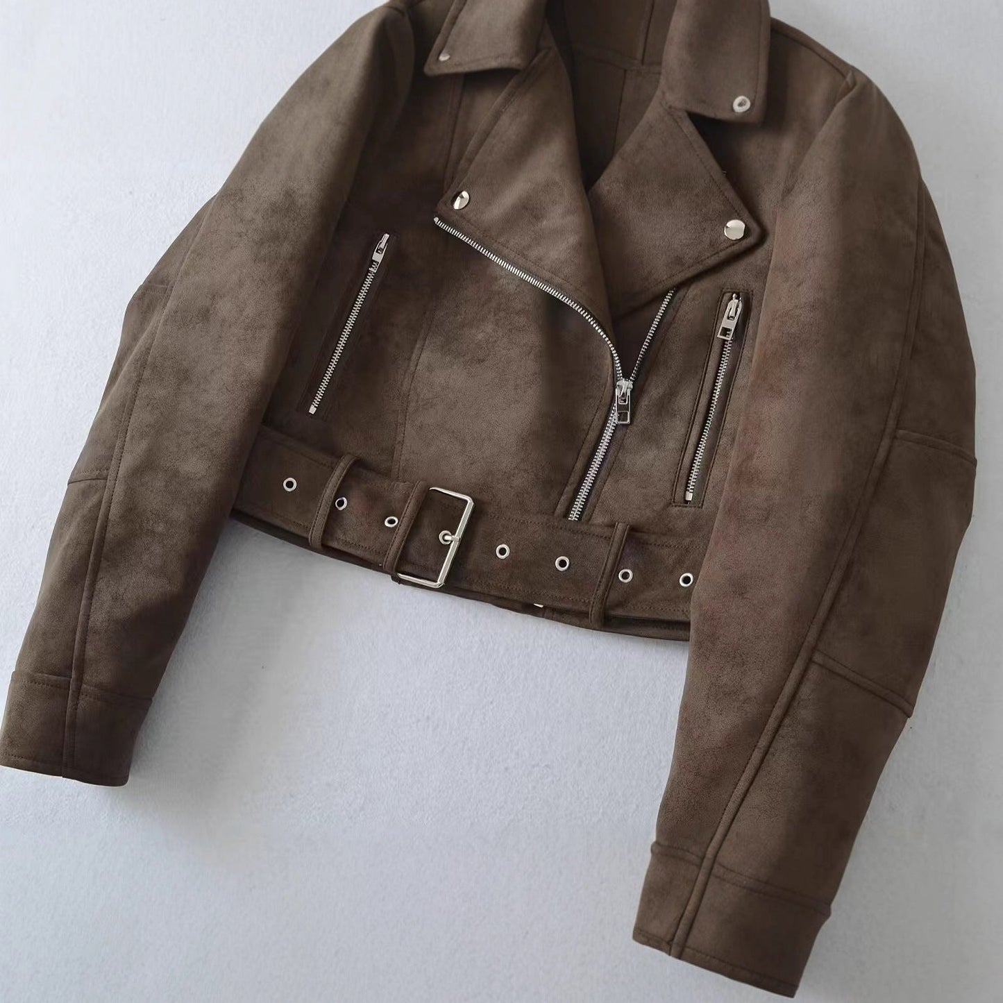 Damen Bikerjacke Wildleder Eveloria