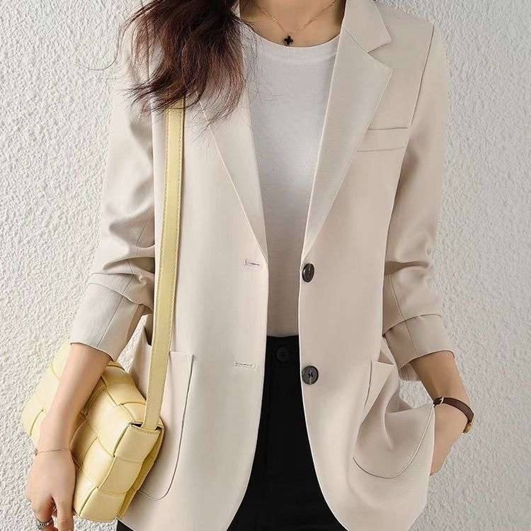 Damen Blazer mit Taschen Eveloria Elegantes Design Schwarz - Eveloria
