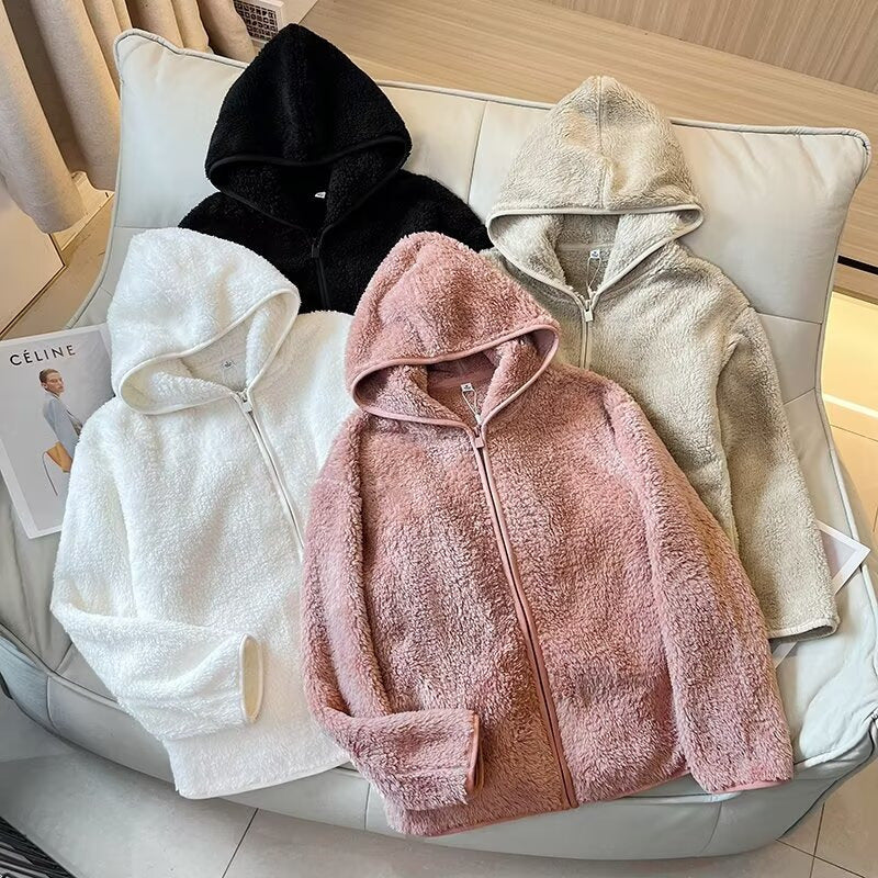 Damen Fleecejacke Atmungsaktiv Durchgehender Reißverschluss Schwarz - Eveloria