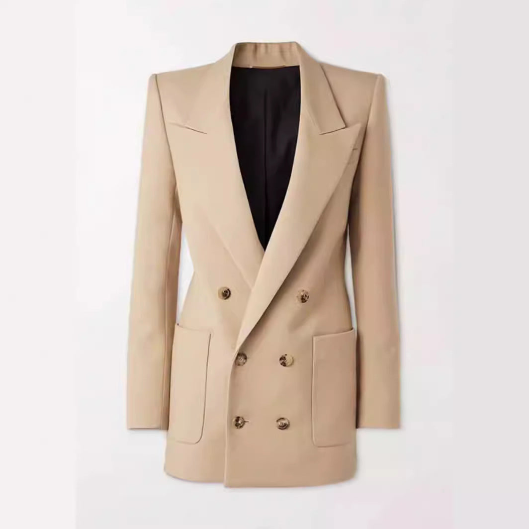 Damen Blazer Doppelt abgestimmt Eveloria