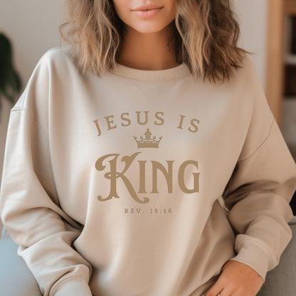 Damen Sweatshirt Locker Passform Inspirierender Schriftzug Grau