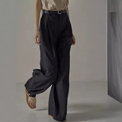 Damen Weite Hochbundhose mit Gürtel Eveloria