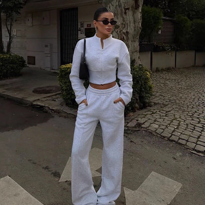 Damen Zweiteiler Ensemble Hochwertiges Material Bequem