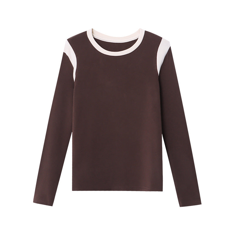 Damen Langarmshirt mit Kontrasteinsätzen Eveloria