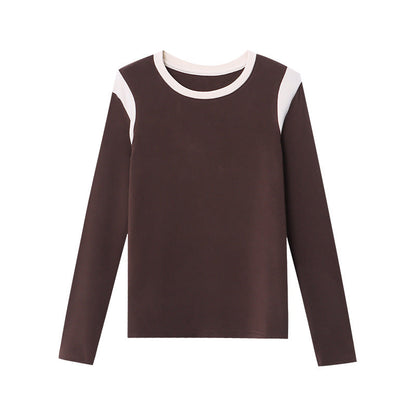 Damen Langarmshirt mit Kontrasteinsätzen Eveloria