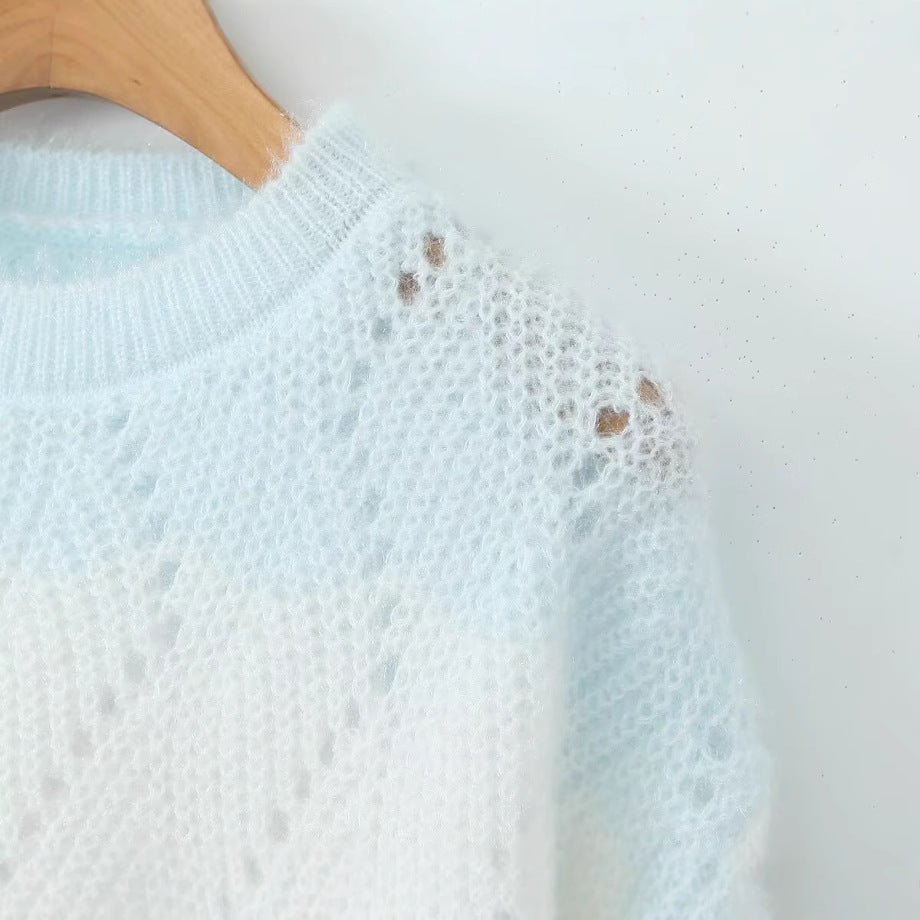 Damen Strickpullover Komfortabel Pastellfarben Eveloria