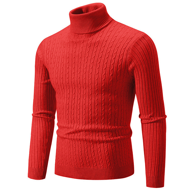 Herren Rollkragenpullover Strickqualität Eveloria