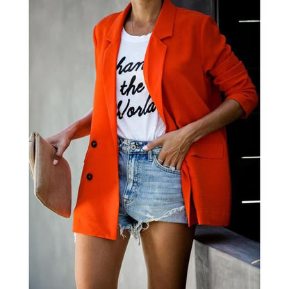 Damen Blazer Elegant Schnitt Modisch Eveloria