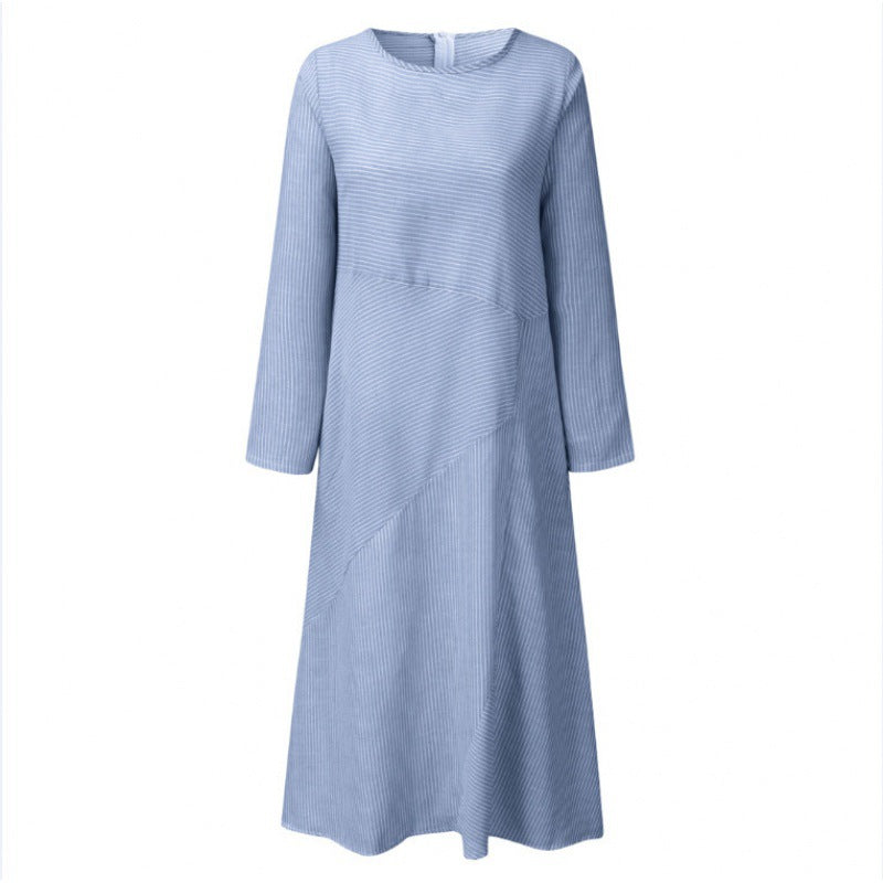 Damen Maxikleid Asymmetrisch Mit Taschen Eveloria