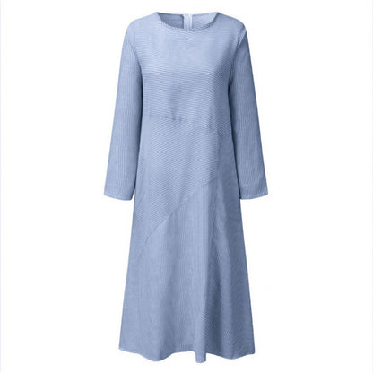 Damen Maxikleid Asymmetrisch Mit Taschen Eveloria