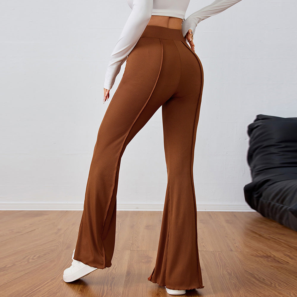 Damen Flared-Hose mit Schlitzdetails Eveloria